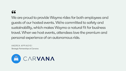 Quote from one of our existing clients -- Carvana