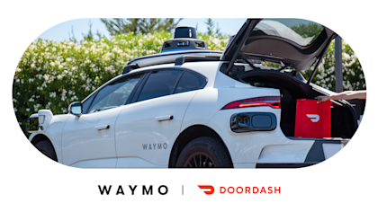 DoorDash order delivered by Waymo